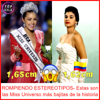 ROMPIENDO ESTEREOTIPOS- Estas son las Miss Universo más bajitas de la historia